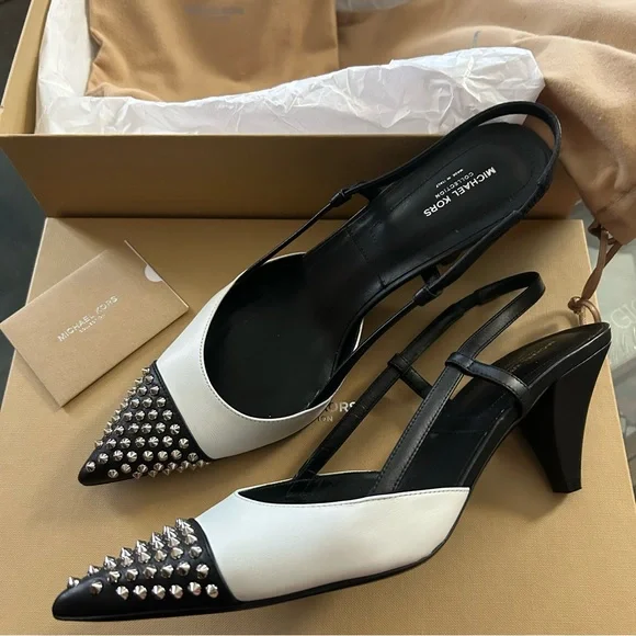 Michael Kors Collection Eloise Studded Pumps / Heels - Picture 4 of 13